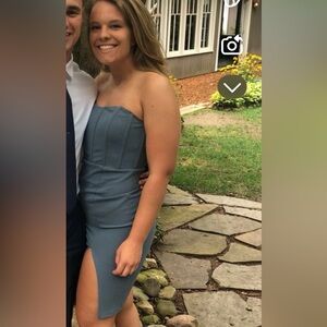 Windsor Teal Midi Dress